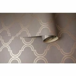 Geometric Grey Rose Gold Metallic Shimmer Wallpaper Holden Decor Modern Feature -HOLDEN DECOR Shop 10115576 3