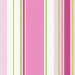 Poppins Stripe Childrens Girls Bedroom Nursery Pink Wallpaper Holden Decor