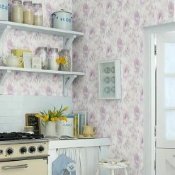 Floral Lilac Grey Wallpaper Water Colour Effect Paste The Wall Holden Decor 5 Floral Lilac Grey Wallpaper Water Colour Effect Paste The Wall Holden Decor -HOLDEN DECOR Shop 10657827 4