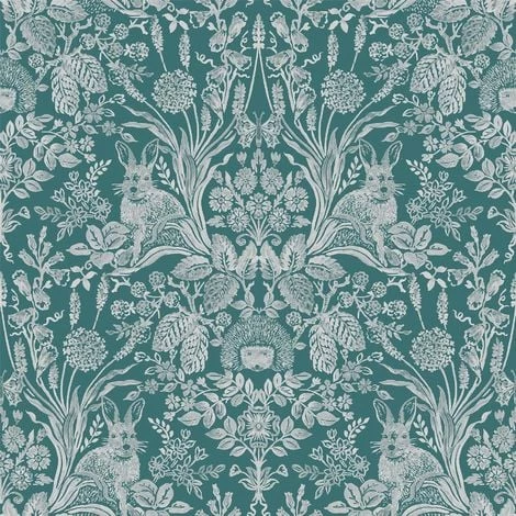 HOLDEN DECOR Animal Print Floral Wallpaper Flowers Hedgehogs Rabbits Butterflies Dark Green HOLDEN DECOR Animal Print Floral Wallpaper Flowers Hedgehogs Rabbits Butterflies Dark Green -HOLDEN DECOR Shop 11317890 1