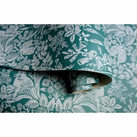 HOLDEN DECOR Animal Print Floral Wallpaper Flowers Hedgehogs Rabbits Butterflies Dark Green HOLDEN DECOR Animal Print Floral Wallpaper Flowers Hedgehogs Rabbits Butterflies Dark Green -HOLDEN DECOR Shop 11317890 3