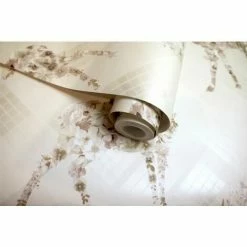 Elk Floral Check Wallpaper Stag Tartan Flowers Animal Print Beige Holden Decor -HOLDEN DECOR Shop 11317893 3