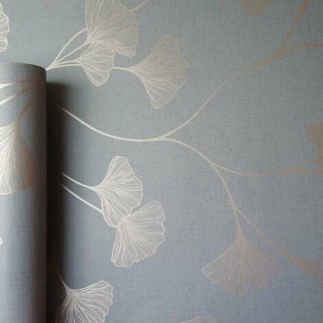 Floral Wallpaper Flowers Grey Rose Gold Metallic Shimmer Holden Decor Ginkgo Floral Wallpaper Flowers Grey Rose Gold Metallic Shimmer Holden Decor Ginkgo -HOLDEN DECOR Shop 11317898 2