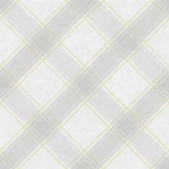 Check Tartan Wallpaper Checked Plaid Chequered Grey Yellow Holden Decor Aidan
