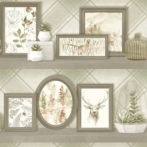 HOLDEN DECOR Stag Frames Wallpaper Animal Print Pheasant Floral Flowers Beige Grey Holden HOLDEN DECOR Stag Frames Wallpaper Animal Print Pheasant Floral Flowers Beige Grey Holden -HOLDEN DECOR Shop 11328145 1