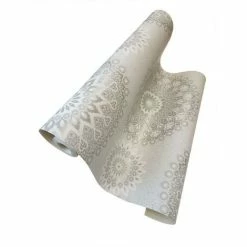 Glitter Medallion Abstract Aztec Motif Wallpaper White Silver Grey Holden Decor -HOLDEN DECOR Shop 12949149 4