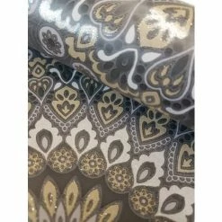 Glitter Medallion Abstract Aztec Motif Wallpaper Black Gold Grey Holden Decor -HOLDEN DECOR Shop 12949151 3