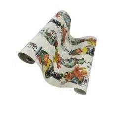 Kyoto Oriental Vases Flowers Wallpaper Cream Silver Metallic Holden Decor Imari -HOLDEN DECOR Shop 13979149 4