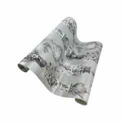 Kyoto Oriental Vases Flowers Wallpaper Grey Silver Metallic Holden Decor Imari -HOLDEN DECOR Shop 13979150 4