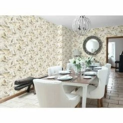 HOLDEN DECOR Cranes Reeds Floral Wallpaper Red White Beige Grey Watercolour Paste Wall Holden -HOLDEN DECOR Shop 14000556 4