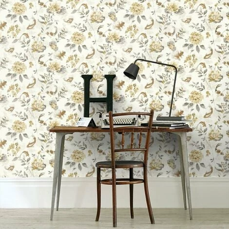 Koi Carp Water Lilies Floral Wallpaper Beige White Fish Paste Wall Holden Decor Koi Carp Water Lilies Floral Wallpaper Beige White Fish Paste Wall Holden Decor -HOLDEN DECOR Shop 14000561 4