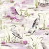 HOLDEN DECOR Cranes Reeds Floral Wallpaper White Heather Lime Watercolour Paste Wall Holden -HOLDEN DECOR Shop 14000570 1