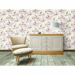 HOLDEN DECOR Cranes Reeds Floral Wallpaper White Heather Lime Watercolour Paste Wall Holden -HOLDEN DECOR Shop 14000570 4