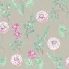 HOLDEN DECOR Dandelions Floral Wallpaper Silver Fuchsia Metallic Paste Wall Holden Cassara -HOLDEN DECOR Shop 14018862 1