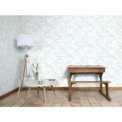 Sky Blue White Clouds Wallpaper Watercolour Effect Paste Wall Holden Decor Kumo -HOLDEN DECOR Shop 14018869 3
