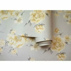 Peony Yellow Light Grey Floral Wallpaper Roses Flowers Painterly Holden Decor 4 Peony Yellow Light Grey Floral Wallpaper Roses Flowers Painterly Holden Decor -HOLDEN DECOR Shop 14750453 3