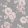 Peony Pink Dark Grey Floral Wallpaper Roses Leaf Flowers Painterly Holden Decor -HOLDEN DECOR Shop 14750454 1