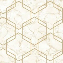HOLDEN DECOR Holden Wallpaper Ventura Beige/Gold 90602 Full Roll