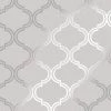 HOLDEN DECOR Glistening Geo Trellis Wallpaper Grey/Silver Holden 12750