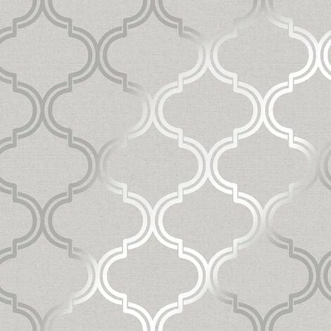HOLDEN DECOR Glistening Geo Trellis Wallpaper Grey/Silver Holden 12750 HOLDEN DECOR Glistening Geo Trellis Wallpaper Grey/Silver Holden 12750 -HOLDEN DECOR Shop 23695145 1