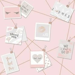 HOLDEN DECOR Dream Lashes Wallpaper Pink/Rose Gold Holden 12770
