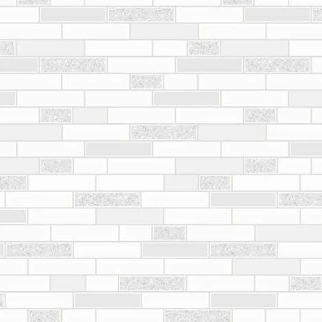 HOLDEN DECOR HOLDEN GRANITE OBLONG TILES BRICKS KITCHEN & BATHROOM TILING ON A ROLL WALLPAPER (89193 GREY SILVER) HOLDEN DECOR HOLDEN GRANITE OBLONG TILES BRICKS KITCHEN & BATHROOM TILING ON A ROLL WALLPAPER (89193 GREY SILVER) -HOLDEN DECOR Shop 23695158 1