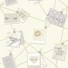 Holden Decor Dream Lashes Beige Gold Wallpaper 12772 - Girls Typography Notes -HOLDEN DECOR Shop 23695191 1