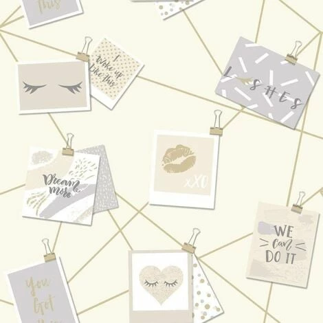 Holden Decor Dream Lashes Beige Gold Wallpaper 12772 - Girls Typography Notes Holden Decor Dream Lashes Beige Gold Wallpaper 12772 - Girls Typography Notes -HOLDEN DECOR Shop 23695191 1