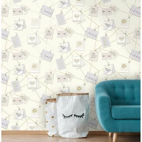 Holden Decor Dream Lashes Beige Gold Wallpaper 12772 - Girls Typography Notes Holden Decor Dream Lashes Beige Gold Wallpaper 12772 - Girls Typography Notes -HOLDEN DECOR Shop 23695191 2