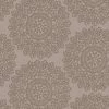 Kenitra Taupe Heather Wallpaper Holden Decor Textured Metallic Damask Mandala