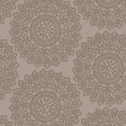 Kenitra Taupe Heather Wallpaper Holden Decor Textured Metallic Damask Mandala
