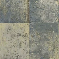 Patina Blue Wallpaper Holden Decor Paste The Wall Distressed Panel Metallic