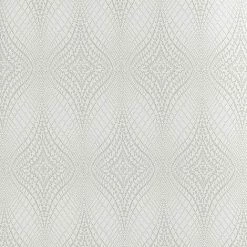 Illiana Wallpaper Holden Decor Geometric Metallic Dove White Silver Smooth