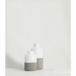 HOLDEN DECOR Holden Statement Grey Geometric Metallic Silver Modern Embossed Vinyl Wallpaper -HOLDEN DECOR Shop 28172170 3