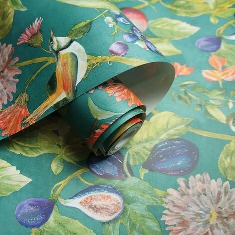 HOLDEN DECOR Aruba Teal Wallpaper Holden Topical Jungle Paste The Wall Birds Green Purple HOLDEN DECOR Aruba Teal Wallpaper Holden Topical Jungle Paste The Wall Birds Green Purple -HOLDEN DECOR Shop 28720150 2
