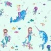 HOLDEN DECOR Narwhals Mermaids Wallpaper Holden Teal Ocean Sea Life Fish Girls Glitter -HOLDEN DECOR Shop 28720154 1