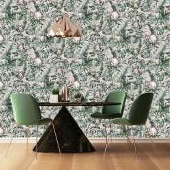 HOLDEN DECOR Protea Floral Wallpaper Holden Jungle Tropical Dusky Pink Palm Leaf Green 4 HOLDEN DECOR Protea Floral Wallpaper Holden Jungle Tropical Dusky Pink Palm Leaf Green -HOLDEN DECOR Shop 28765058 3