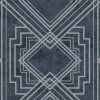 HOLDEN DECOR Delano Geometric Wallpaper Holden Metallic Textured Vinyl Navy Silver -HOLDEN DECOR Shop 28871717 1