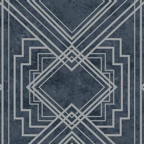 HOLDEN DECOR Delano Geometric Wallpaper Holden Metallic Textured Vinyl Navy Silver HOLDEN DECOR Delano Geometric Wallpaper Holden Metallic Textured Vinyl Navy Silver -HOLDEN DECOR Shop 28871717 1