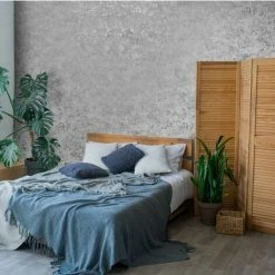 HOLDEN DECOR Obsidian Concrete Wallpaper Holden Metallic Textured Vinyl Grey Silver -HOLDEN DECOR Shop 28871718 3