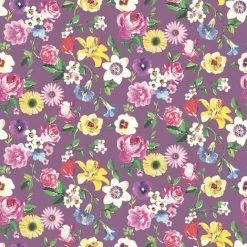 HOLDEN DECOR Lizzie Floral Wallpaper Holden Pink Purple Red Yellow Lilac Paste The Wall