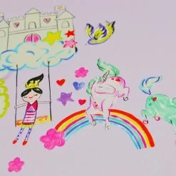 HOLDEN DECOR Wonderland Wallpaper Holden Kids Bedroom Lilac Pink Princess Rainbow Castle -HOLDEN DECOR Shop 29648318 3