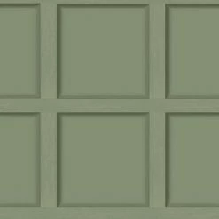 Olive Green Wood Panel Effect Wallpaper Holden Decor Modern Contemporary