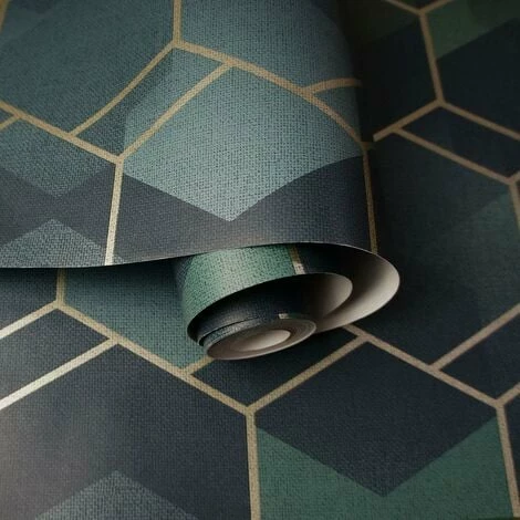 HOLDEN DECOR Asik Geometric Wallpaper Holden Teal Gilver Metallic Modern Contemporary HOLDEN DECOR Asik Geometric Wallpaper Holden Teal Gilver Metallic Modern Contemporary -HOLDEN DECOR Shop 31450716 2