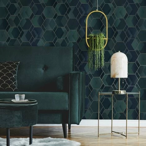 HOLDEN DECOR Asik Geometric Wallpaper Holden Teal Gilver Metallic Modern Contemporary HOLDEN DECOR Asik Geometric Wallpaper Holden Teal Gilver Metallic Modern Contemporary -HOLDEN DECOR Shop 31450716 4