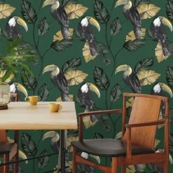 HOLDEN DECOR Toucan Trail Wallpaper Holden Jungle Tropical Birds Green Palm Leaf 4 HOLDEN DECOR Toucan Trail Wallpaper Holden Jungle Tropical Birds Green Palm Leaf -HOLDEN DECOR Shop 31559533 3