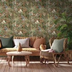 Safari Fusion Jungle Tropical Animal Orange Holden Decor Wallpaper -HOLDEN DECOR Shop 32990660 3