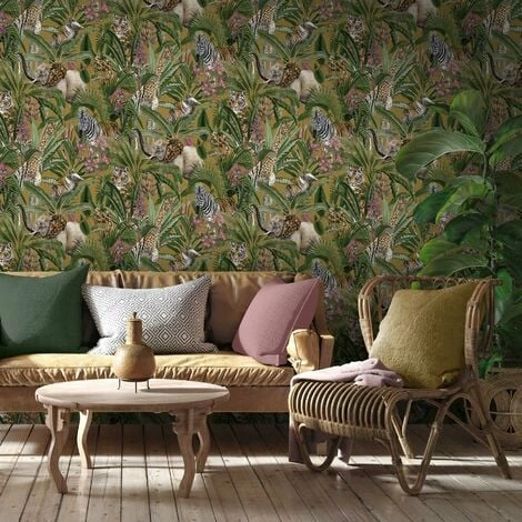 Safari Fusion Jungle Tropical Animal Ochre Holden Decor Wallpaper Safari Fusion Jungle Tropical Animal Ochre Holden Decor Wallpaper -HOLDEN DECOR Shop 32990667 3