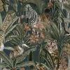 Safari Fusion Jungle Tropical Animal Navy Holden Decor Wallpaper 1 Safari Fusion Jungle Tropical Animal Navy Holden Decor Wallpaper -HOLDEN DECOR Shop 32990668 1