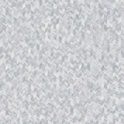 HOLDEN DECOR Saram Texture Mini Chevron Geometric Wallpaper Grey Smooth Finish